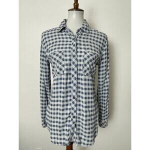 Rails Top Button Down Plaid Carter Mini Check Blue